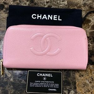 Authentic pre loved large Chanel wallet